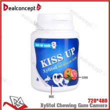 Video Format Mini Chewing Gum Camera in 720*480P with Motion Detection