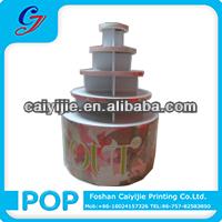 Personalized supermarket paper shelf rotating pop cake lollipop cake display stand