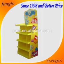 toy cardboard display customized paper chewing gum display racks