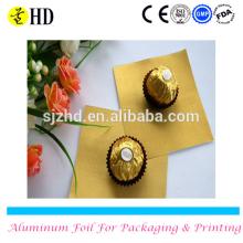 Colored aluminum  wrapping   foil  for Chocolate bar with good quality