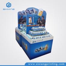 supermarket chewing gum cardboard display/pallet of energy drinks