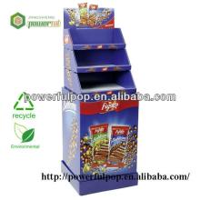 Advertising Printing Floor Display Stand For Chocolate Bar