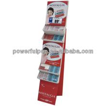 supermarket promotion chewing gum pop floor display cardboard paper display