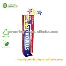 retail 4c printing chewing gum pop floor free stand display