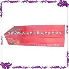 chewing gum retail cardboard counter display,supermarket paper counter display