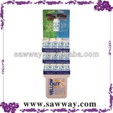 Cardboard Chewing Gum Corrugated Display Stand Paper Chewing Gum Display