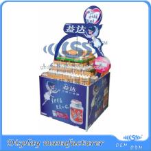 chewing gum pallet metal display stand for promotion