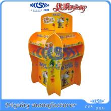 four-sided cardboard display stand for chewing gum