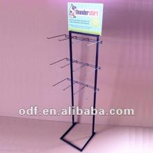 Floor Standing Metal Chewing Gum Display Rack with Sign Holder and Signage