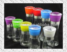 adjustable black pepper glass mill,ceramic core salt mill grinder
