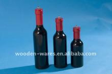 beer bottle shape pepper mill/wine bottle pepper mill, wine bottle salt mill, salt and pepper set/ s