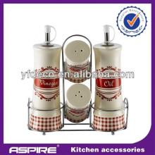 2014 kitchen black ceramic salt and pepper set