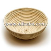 Round brotform - Round bread proofing basket - Rattan cane basket - Baking Bread basket