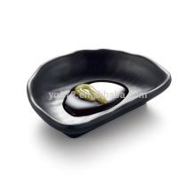 YG140056 New design black Melamine small Pepper  dish es