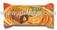 Choco Cake, Cocoa Cake with Orange Coating and Cr