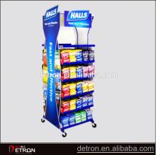 Metal flooring stands for chewing gum display