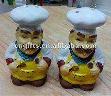 ceramic cruet set kitchener shaped salt and pepper shaker