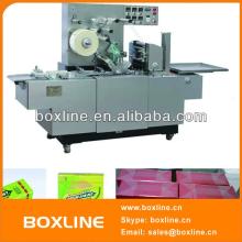 Automatic cellophane chewing gum box wrapping machine