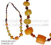 Saffron blooms-Resin Necklace