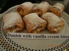 Danish with vanilla cream bites