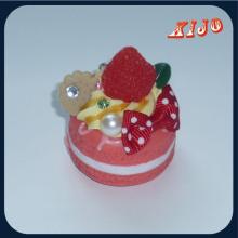 Red strawberry  macarons  model