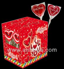 Hard Candy Lollipops 60g heart shape Valentine edition