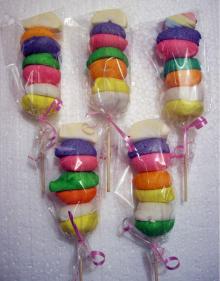 marshmallow kabob lollipops