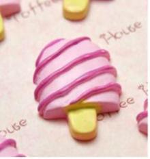 Big Pink  Swirl  Lollipop Cabochon