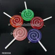 Artificial customized lollipop charms for necklace for bracelet