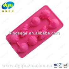 2x Conch Silicone Ice cube Chocolate fondant cake Mould  Bar  Tool/mold party