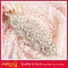 Wholesale handmade on wedding bridal design  crystal  sash beaded  white   crystal   sugar   icumsa  45