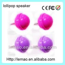 Promotional Gifts Lollipop MP3 Speaker for 3.5mm jack