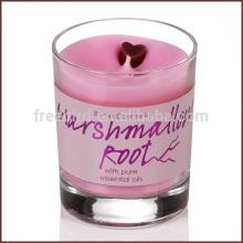 Marshmallow Root Glass Candle