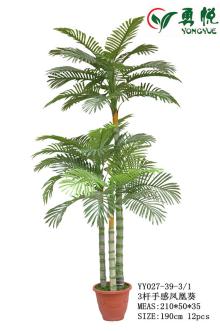 190cm height three stems handfeel phoenix palm tree