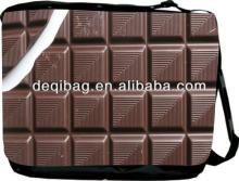 Chocolate Bar Messenger Book Bag Shoulder Tote Shopping Bag