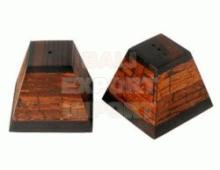 Homeware Salt and Pepper Shaker Pyramid Cinnamon