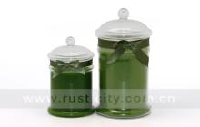 Cinnamon Scented Glass Candle