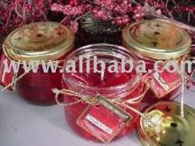 Cinnamon Cider Scented Gel Wax Candle in Preserve Jar 10 Oz.