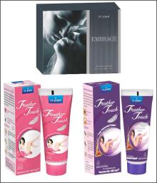 VIJOHN Feather Touch Hair Removal Cream (Rose & Honey Saffron) 60GM & VI-JOHN Perfume Embrance 50ML