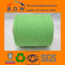 recycle regenerated12S saffron yellow open end/oe recycle cotton yarn for glovesfor fabric with the