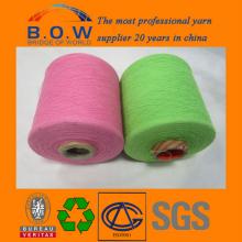 65/35 saffron yellow open end/oe recycle cotton yarn for glovesfor fabric for mop