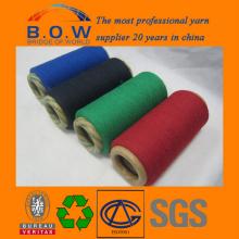 70/306S saffron yellow open end/oe recycle cotton yarn for glovesfor fabric for mop