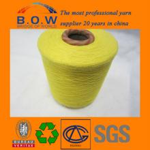 4.8S saffron yellow open end/oe recycle cotton yarn for glovesfor fabric for mop