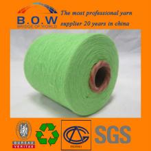 8S saffron yellow open end/oe recycle cotton yarn for glovesfor fabric for mop