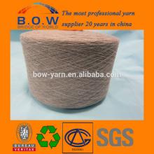 2014 High Quality10S saffron yellow open end/oe recycle cotton yarn for gloves for fabric with diffe