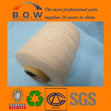 low priceHigh Quality70/30 10S saffron yellow open end/oe recycle cotton yarn for glovesfor fabric