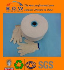 Cheap and High Quality70/30 saffron yellow open end/oe recycle cotton yarn for glovesfor fabric in c