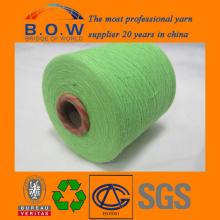 recycle regenerated4.8S saffron yellow open end/oe recycle cotton yarn for glovesfor fabric for mop