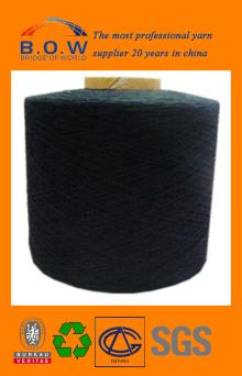 70/30 8S saffron yellow open end/oe recycle cotton yarn for gloves