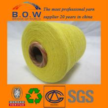 High  Quality   saffron  yellow recycle cotton yarn for gloves for socks